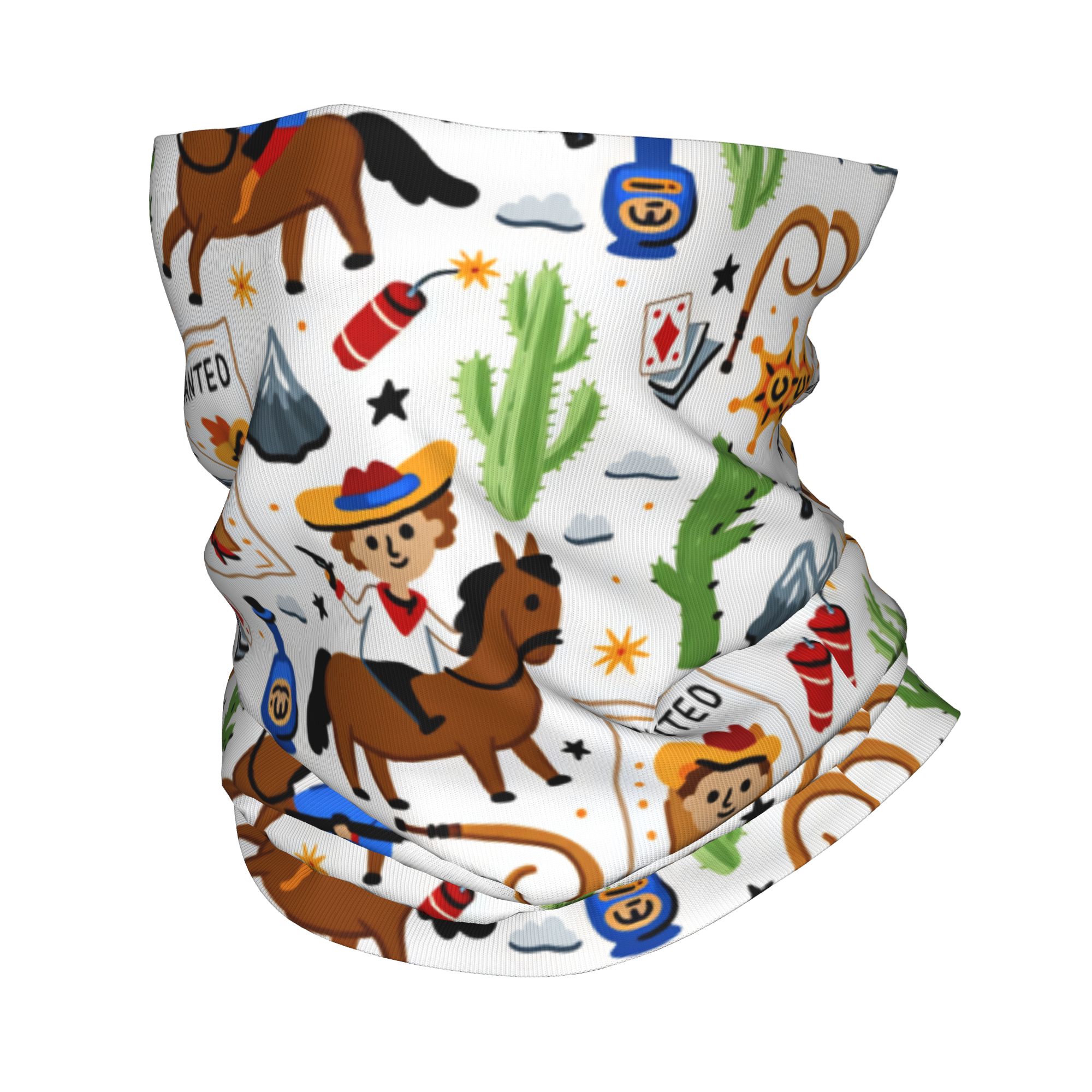 Hunting Fishing Outdoor - Karikatür Çocuklar Batı Kovboy Balaclava Avcılık
