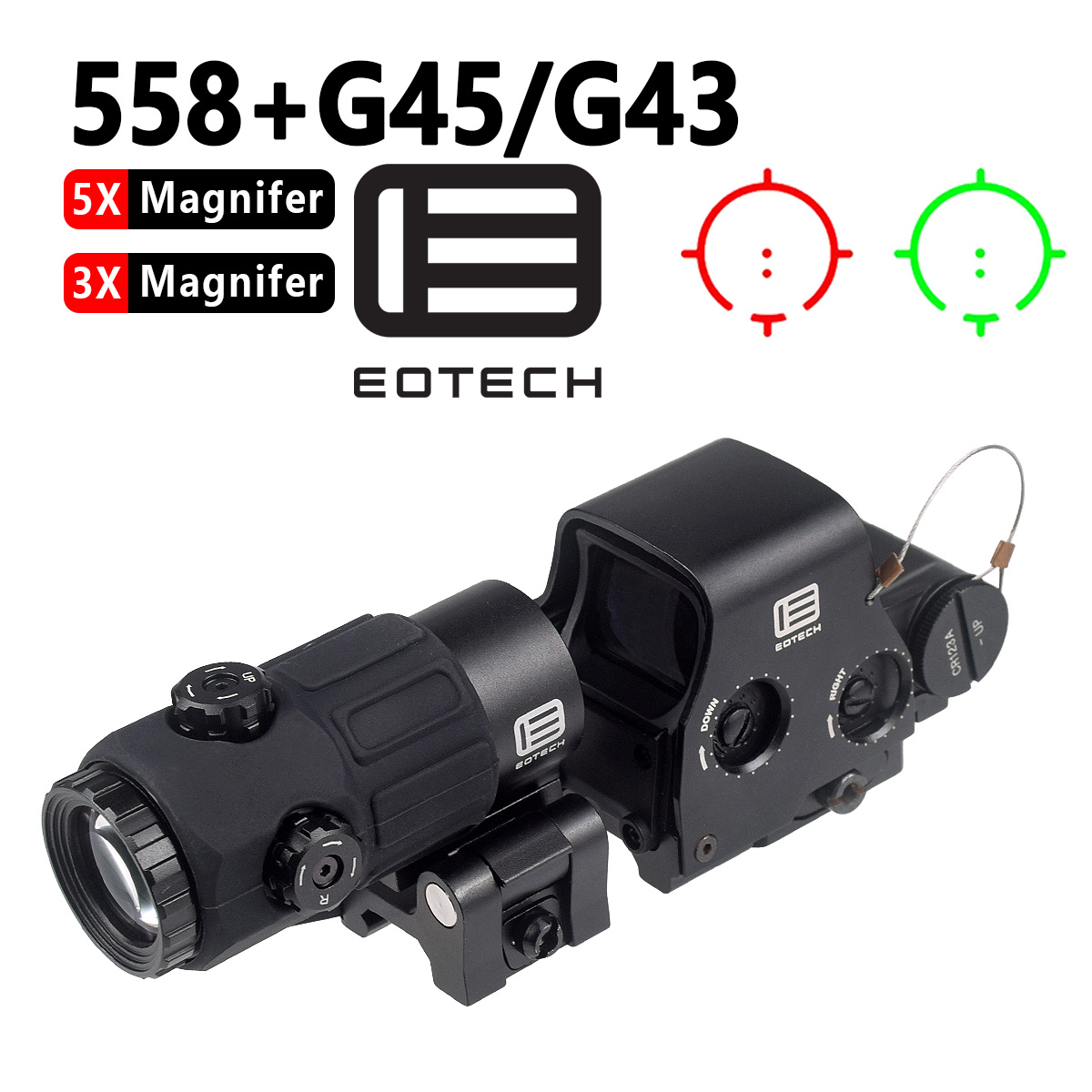 EOTECH G43 G33 G45 3X 5X Büyüt - Outdoor Hunting Range incelemesi ve fiyatı