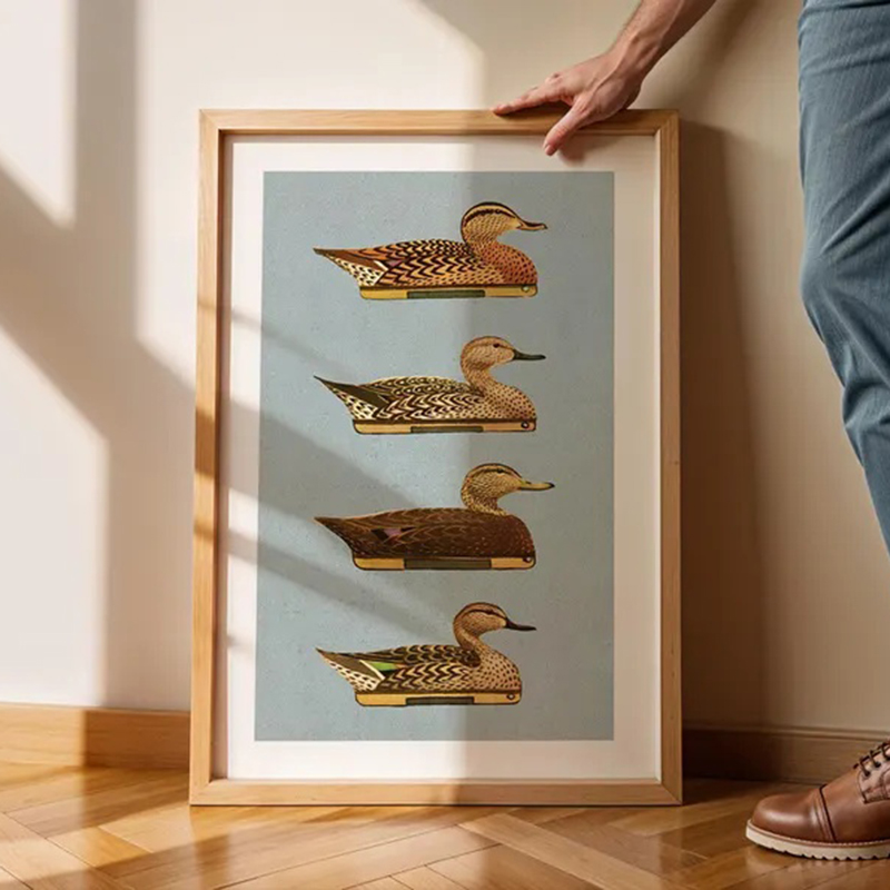 Retro Ördek Baskılar Açık Hava - Outdoor Hunting Paintings incelemesi ve fiyatı
