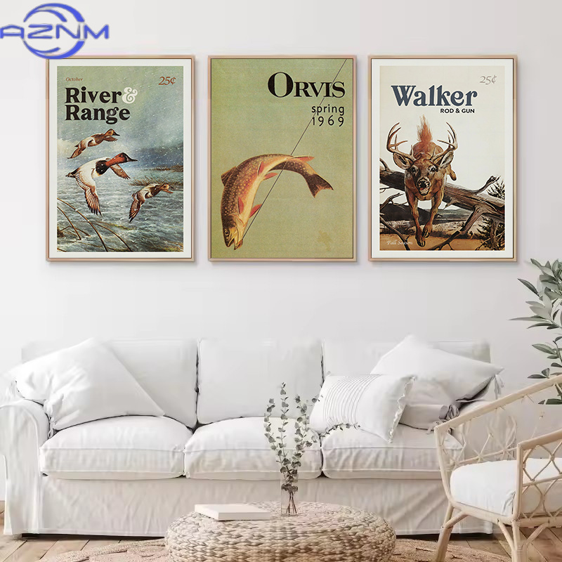 AZNM Retro Yaban Hayatı Açık A - Outdoor Hunting Paintings incelemesi ve fiyatı