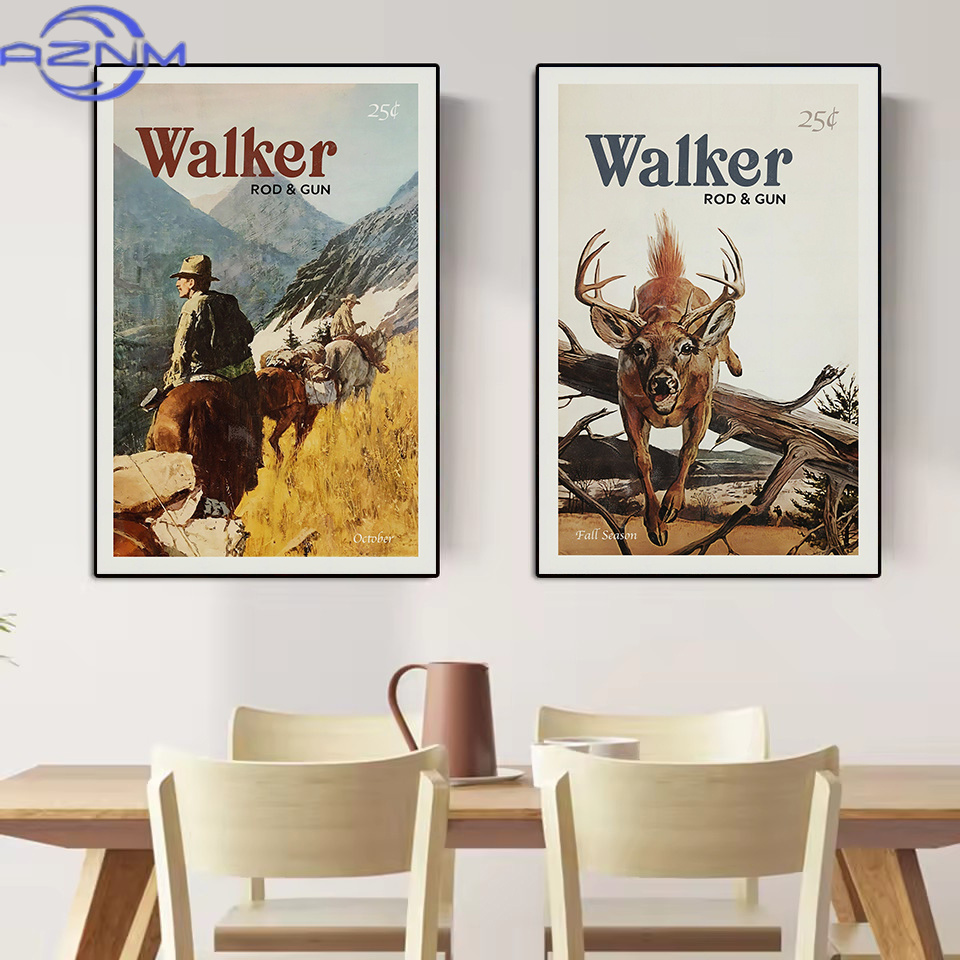 AZNM Retro Yaban Hayatı Açık A - Outdoor Hunting Paintings incelemesi ve fiyatı